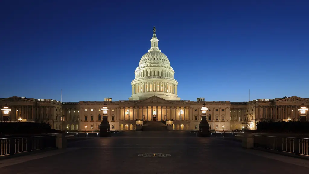 U.S. Capitol at dusk